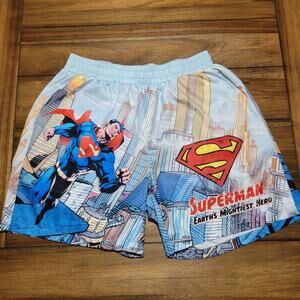 Romwe X DC Superman Pull-On Unisex Shorts - Size XL (42)